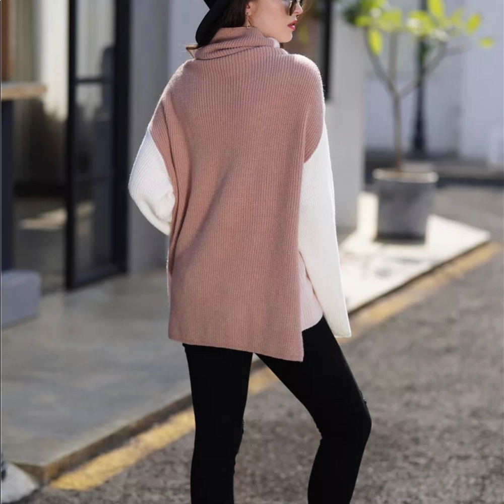 GRACEY’S Color Block Oversized Pullover Sweater - Picture 4 of 6